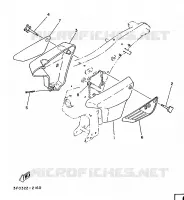 CACHE LATERAL   RESERVOIR D'HUILE pour Yamaha FS1 de 1988