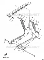 BRAS OSCILLANT / AMORTISSEUR pour Yamaha FS1 de 1988