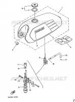 RESERVOIR A ESSENCE pour Yamaha FS1 de 1988