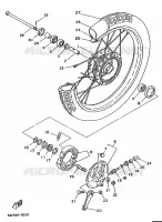 ROUE AVANT pour Yamaha FS1 de 1988