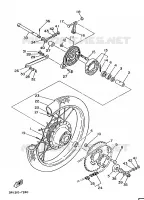 ROUE ARRIERE pour Yamaha FS1 de 1988