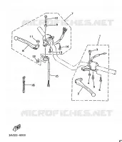 COMMODO / LEVIER pour Yamaha FS1 de 1988