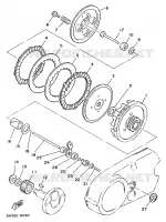 EMBRAYAGE DE DEMARREUR pour Yamaha FS1 de 1988