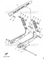 BRAS OSCILLANT / AMORTISSEUR pour Yamaha FS1 de 1988