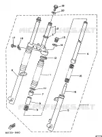 FOURCHE pour Yamaha FS1 de 1988