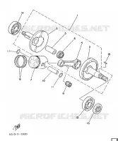 VILEBREQUIN / PISTON pour Yamaha FS1 de 1988