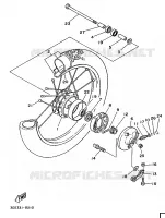 ROUE AVANT pour Yamaha FS1 de 1988