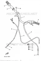 GUIDON ET CABLES pour Yamaha FS1 de 1988