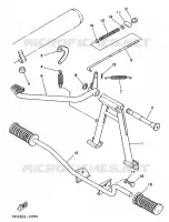 SUPPORT / REPOSE PIEDS pour Yamaha FS1 de 1988