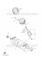 VILEBREQUIN / PISTON pour Yamaha FZ1NA de 2008