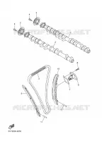ARBRE A CAMES / CHAINE DE DISTRIBUTION pour Yamaha FZ1NA de 2008