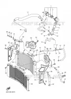 RADIATEUR / DURITES pour Yamaha FZ1NA de 2008
