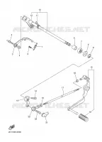 AXE DE SELECTEUR / PEDALE pour Yamaha FZ1NA de 2008