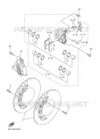 ETRIER DE FREIN AVANT pour Yamaha FZ1NA de 2008
