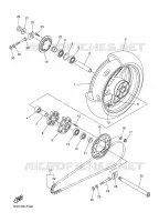 ROUE ARRIERE pour Yamaha FZ1NA de 2008
