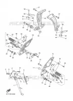 BEQUILLE / REPOSE PIEDS pour Yamaha FZ1NA de 2008