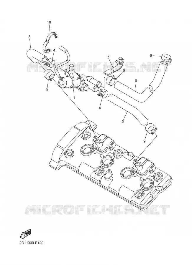 SYSTÈME D'ADMISSION D'AIR AIS Yamaha MOTO 1000 2006 FAZER  FZ1-S