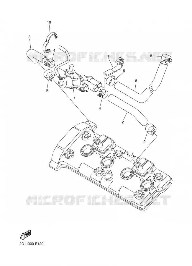 SYSTÈME D'ADMISSION D'AIR AIS Yamaha MOTO 1000 2006 FAZER  FZ1-S