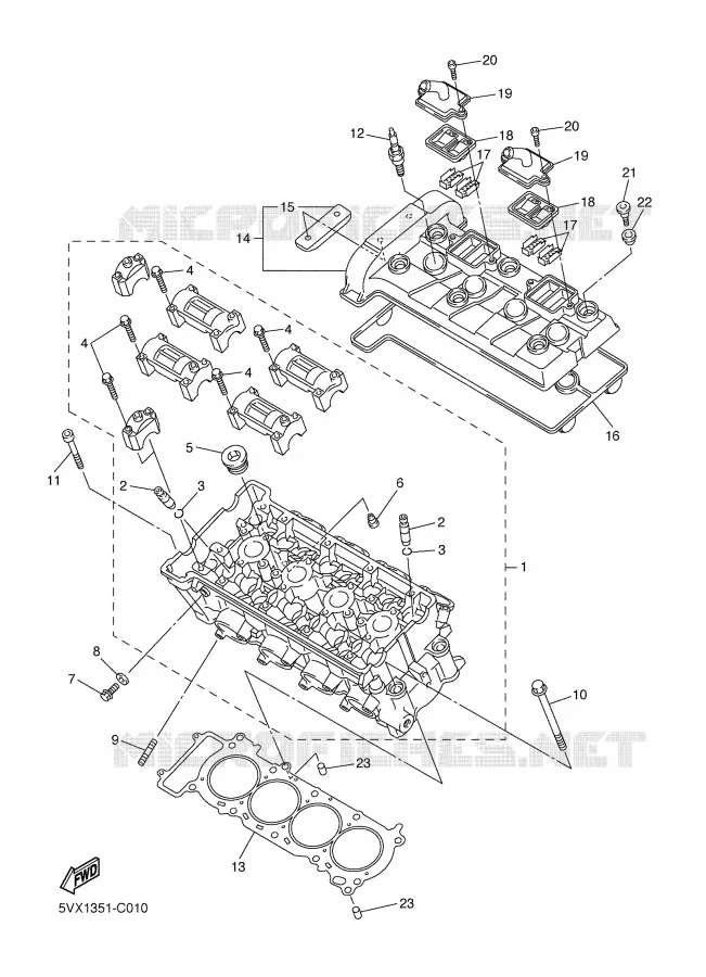 CYLINDRE Yamaha MOTO 600 2006 FZ6  FZ6-N FZ6