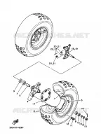 ROUE AVANT pour Yamaha YFM350X de 1997
