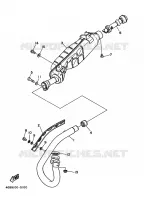 ECHAPPEMENT pour Yamaha YFM350FW de 1996