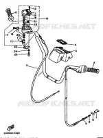 GUIDON ET CABLES pour Yamaha YFM350FW de 1996