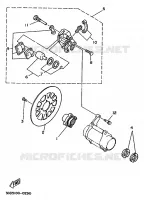 ETRIER DE FREIN ARRIERE pour Yamaha YFM350X de 1996
