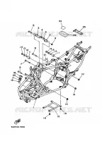 CADRE pour Yamaha YFM350X de 1996