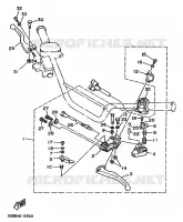 COMMODO / LEVIER pour Yamaha YFM350X de 1996