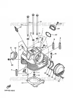 CULASSE pour Yamaha YFM350X de 1996