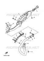 ECHAPPEMENT pour Yamaha YFM350X de 1996