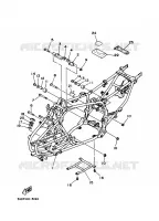 CADRE pour Yamaha YFM350X de 1996