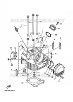CULASSE pour Yamaha YFM350X de 1996