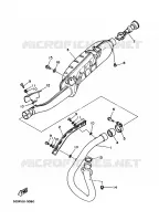 ECHAPPEMENT pour Yamaha YFM350X de 1996