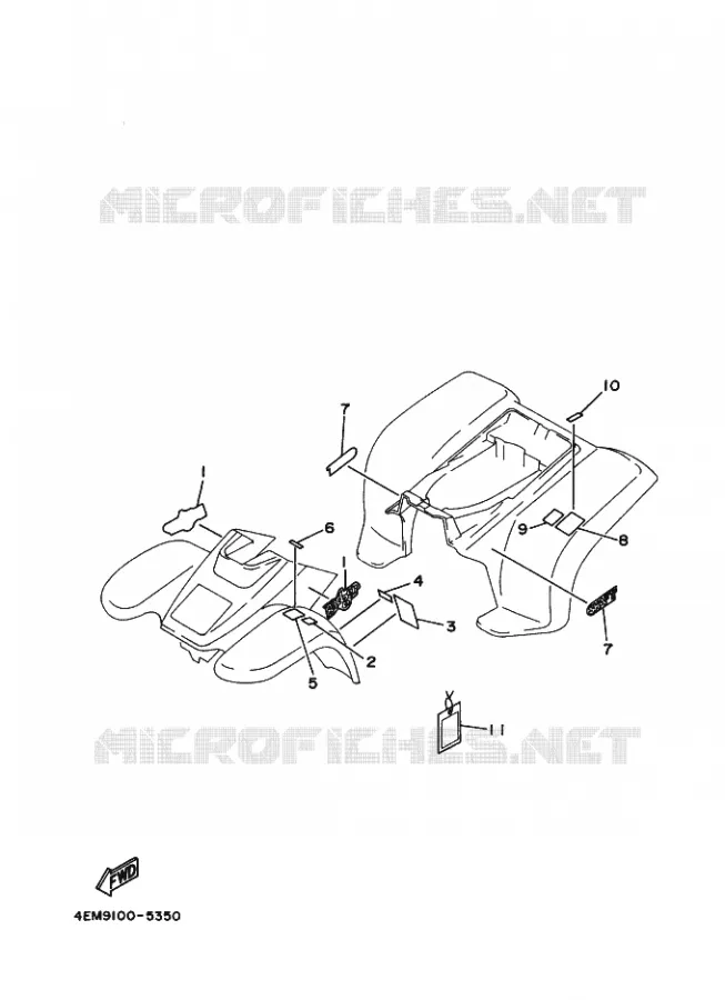 ELECTRIQUE 1 Yamaha QUAD 80 1996 RAPTOR  YFM80