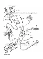 GUIDON ET CABLES pour Yamaha YFB250FW de 1996