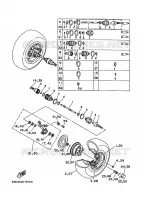 ROUE AVANT pour Yamaha YFB250FW de 1996