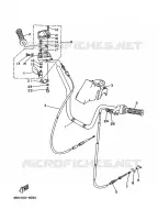 GUIDON ET CABLES pour Yamaha KODIAK 400 4WD de 1996
