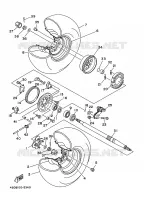 ROUE ARRIERE pour Yamaha YFB250 de 1995