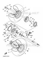 ROUE ARRIERE pour Yamaha YFB250 de 1995