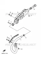 ECHAPPEMENT pour Yamaha YFM350ER de 1995