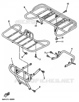 PARE CHOCS pour Yamaha YFM350ER de 1995