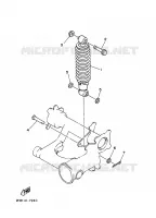 AMORTISSEUR ARRIERE pour Yamaha YFM350FW de 1995