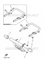 PARE CHOCS pour Yamaha YFZ 350 BANSHEE de 1994