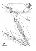 AMORTISSEUR ARRIERE pour Yamaha YFM350X de 1994