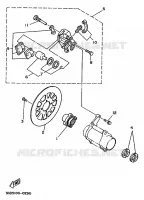 ETRIER DE FREIN ARRIERE pour Yamaha YFM350X de 1994