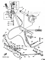 GUIDON ET CABLES pour Yamaha YFM350X de 1994