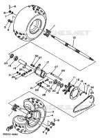 ROUE ARRIERE pour Yamaha YFM350X de 1994