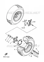 ROUE AVANT pour Yamaha YFM350X de 1994
