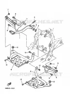 SUPPORT / REPOSE PIEDS pour Yamaha YFM350X de 1994
